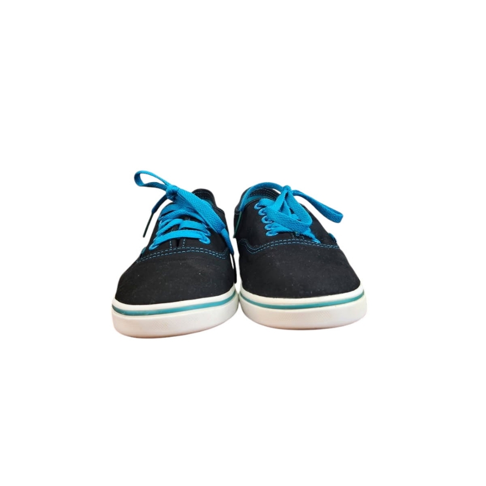 Vans Low Black & Blue Shoes (M7.5, W9) - Picture 2 of 9